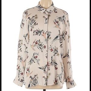 Birds & Flowers Long Sleeve Top